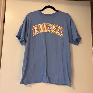 Tennessee Gildan Blue T-Shirt with Orange Accents